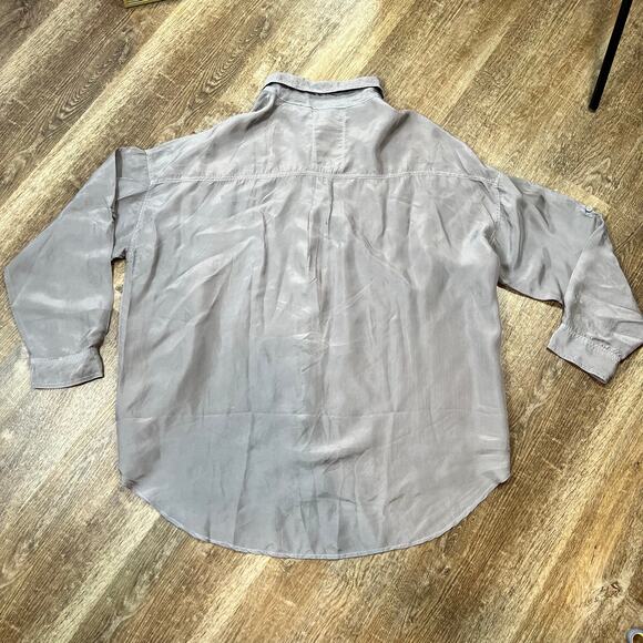 Johnny Was Pete & Greta Capras Button Down Shirt Gray - Picture 11 of 11